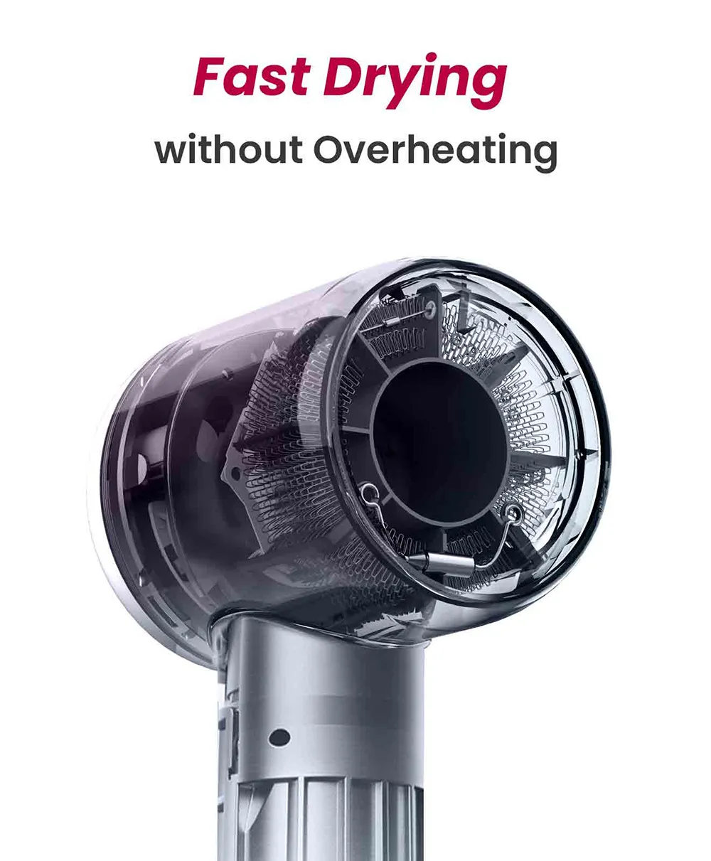 COSHARE HD10E High-Speed Hair Dryer 8 Billion Negative Ions 110,000 RPM Hair Dryer Lightweight Design EU Plug