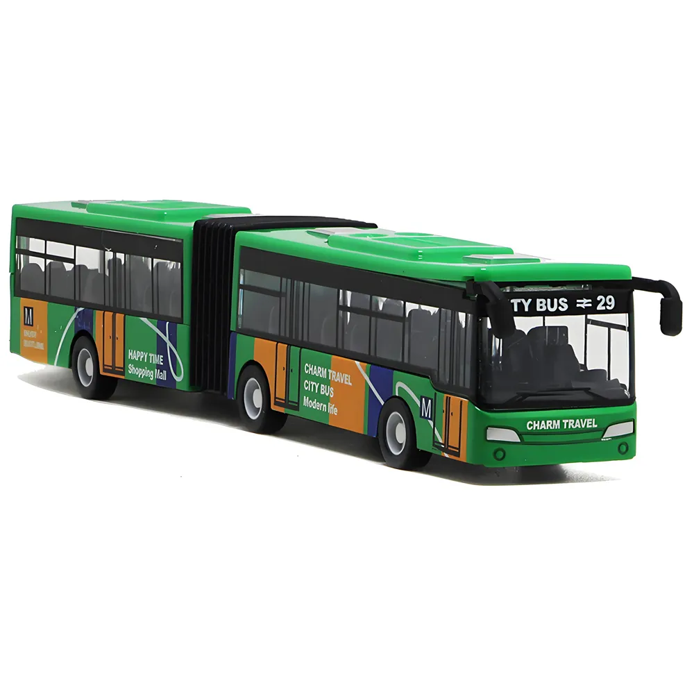 Simulation Alloy Double Section Bus Model Pull Back Vehicles Toys Funny Car Kids Children Gifts Simulation Alloy Double Section Bus Model Pull Back Vehicles Toys Funny Car Kids Children Gifts