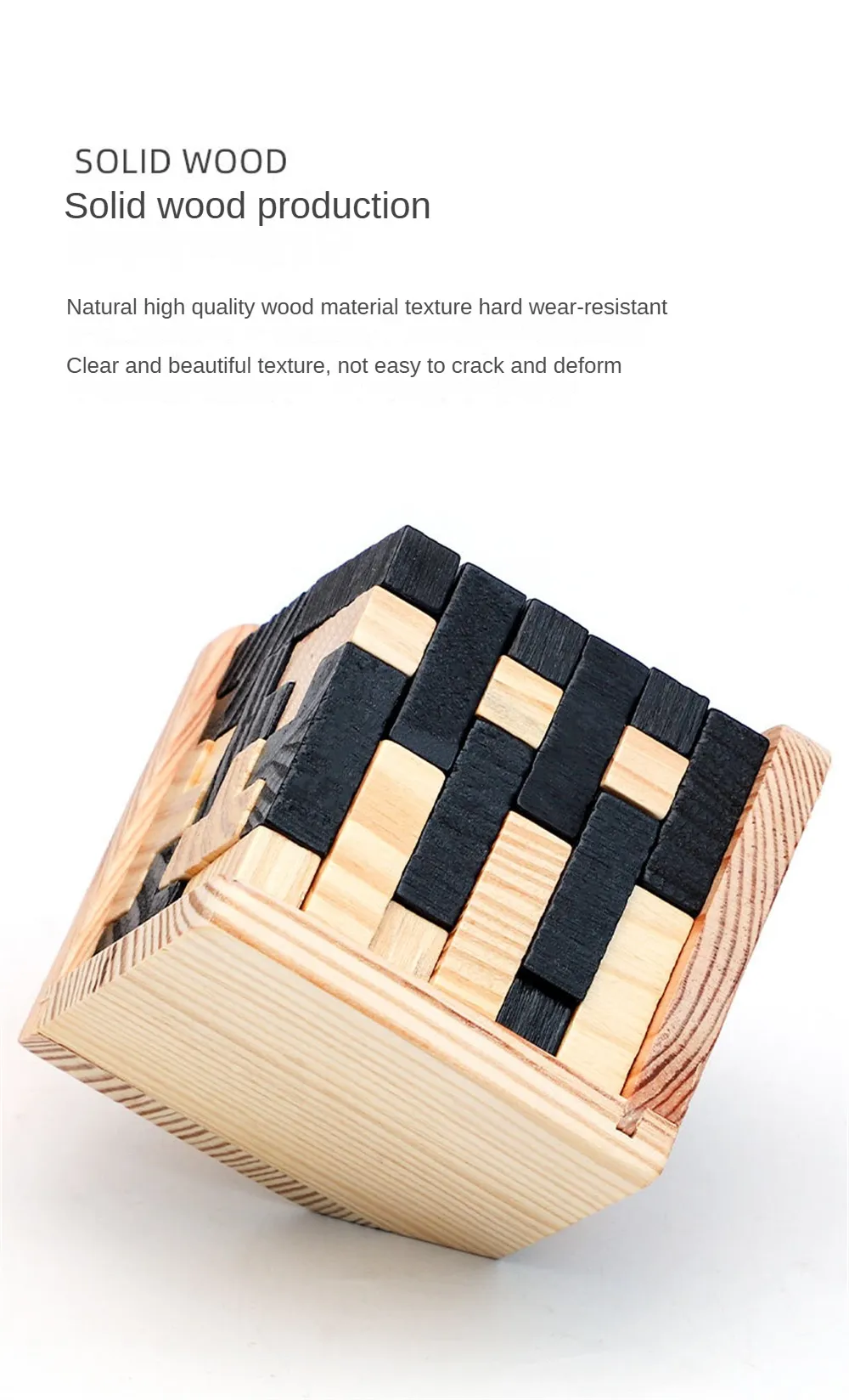 Wooden Cube Puzzle Letter 54T/54L Luban Locking Creative Educational Toy Brain IQ Mind Early Learning Game Gift Children Wooden Cube Puzzle Letter 54T/54L Luban Locking Creative Educational Toy Brain IQ Mind Early Learning Game Gift Children
