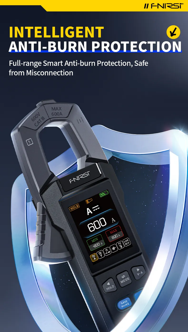 FNIRSI DMC-100 DC AC 600A Current Clamp Meter 10000 Counts Digital Multimeter USB Charger Amperimetric Clamp Electrician Tools FNIRSI DMC-100 DC AC 600A Current Clamp Meter 10000 Counts Digital Multimeter USB Charger Amperimetric Clamp Electrician Tools