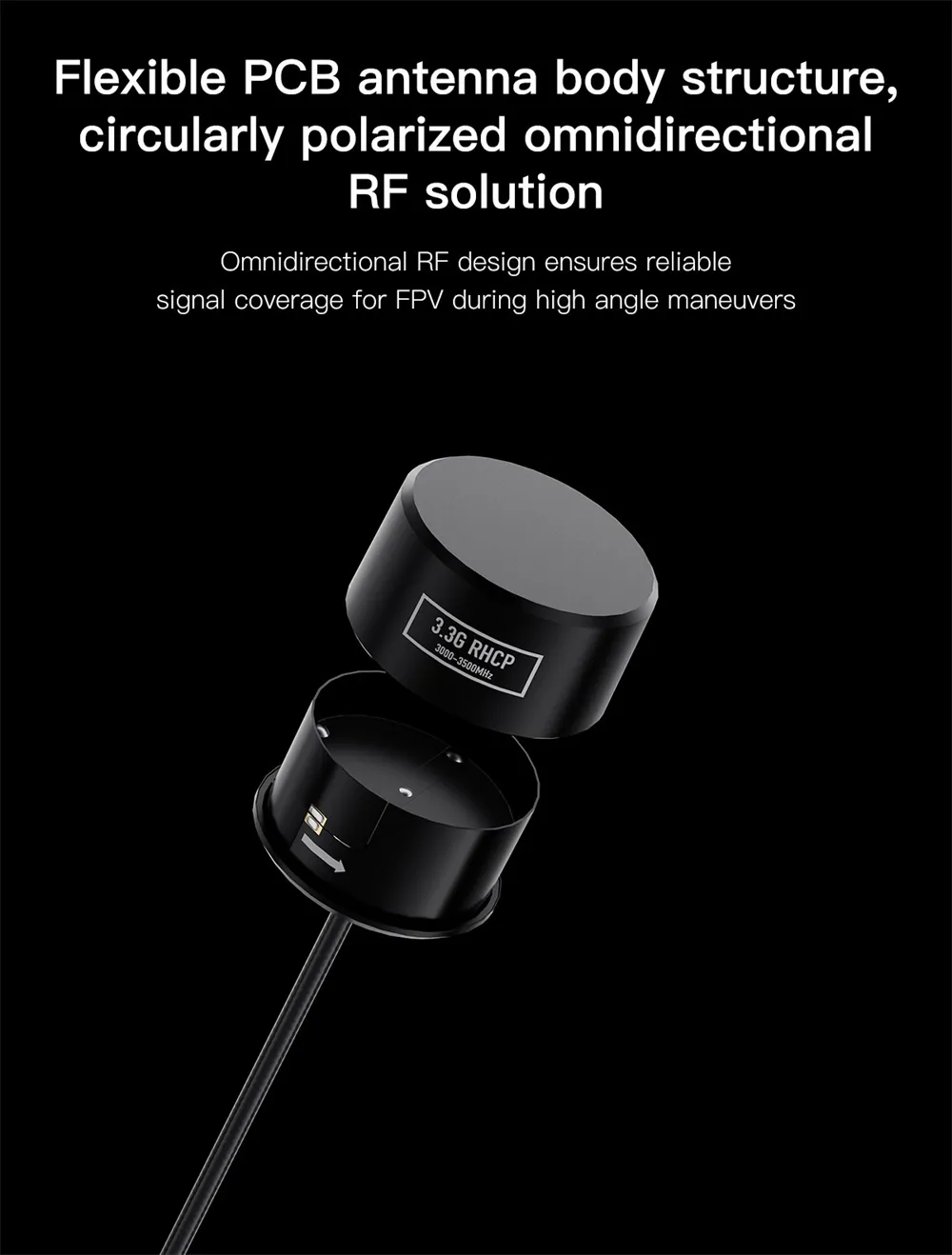 GEPRC SOMA 3.3G 170mm RHCP SMA Antenna for FPV Racing RC Drone