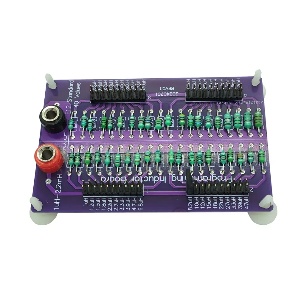 Scheda induttore programmabile standard E12 da 1uH a 2,2mH a 40 valori