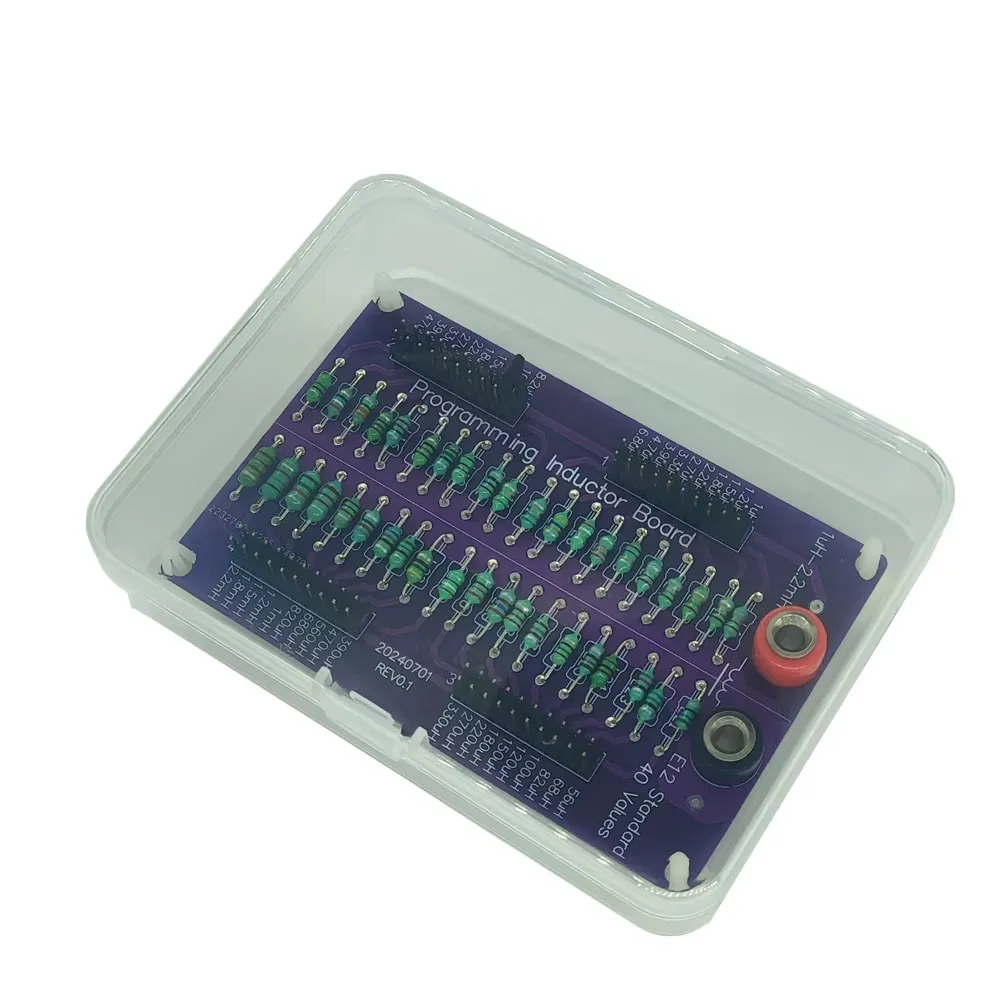 Scheda induttore programmabile standard E12 da 1uH a 2,2mH a 40 valori