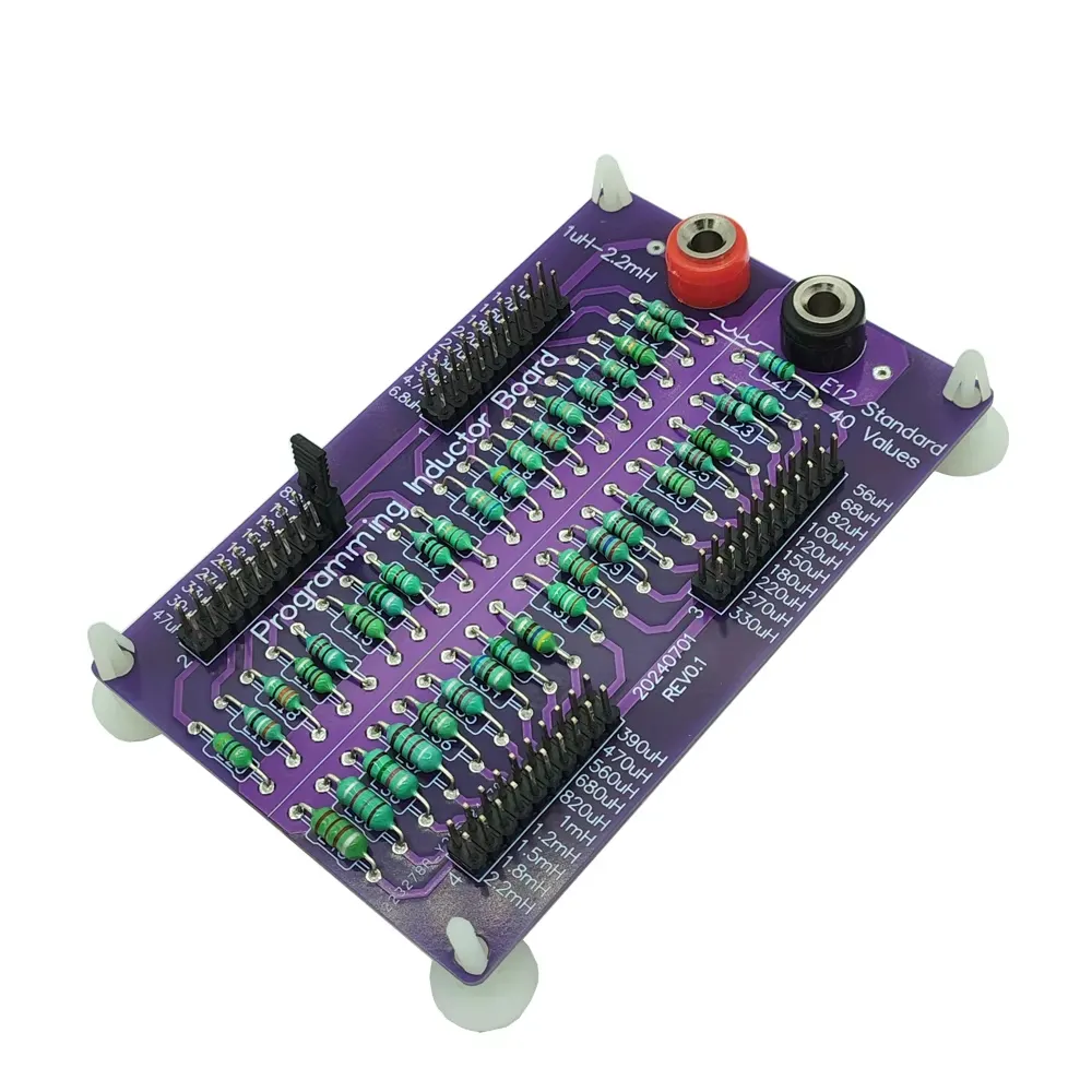 Scheda induttore programmabile standard E12 da 1uH a 2,2mH a 40 valori