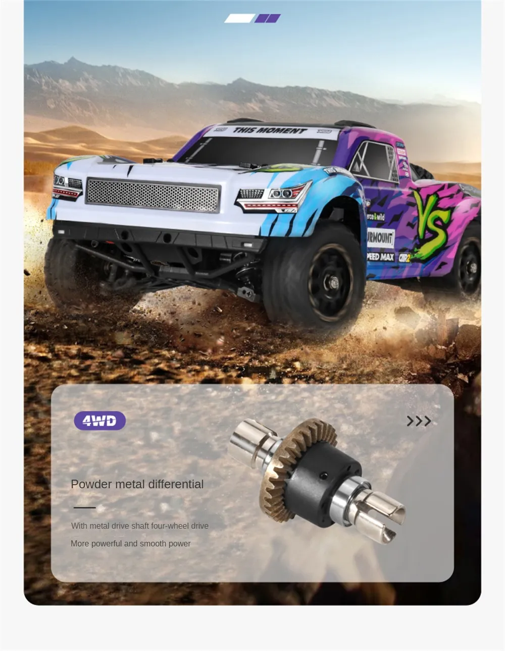 HBX 3103A 1/16 2.4G 4WD High Speed Brushless RC Car RTR Electric Short Truck Full Proportional Control Vehicle Models HBX 3103A 1/16 2.4G 4WD High Speed Brushless RC Car RTR Electric Short Truck Full Proportional Control Vehicle Models