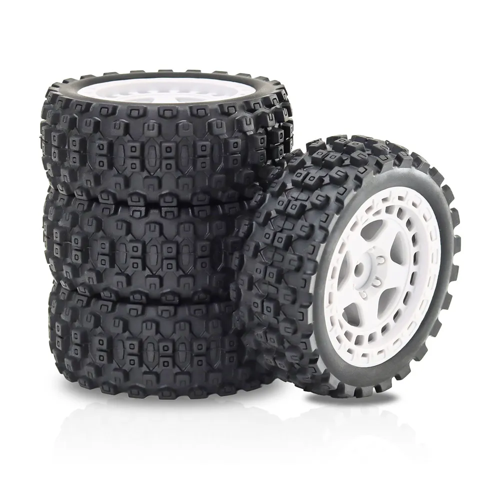 4PCS Upgraded Tires Wheel Rims for Arrma 1/18 2S Typhon Grom RC Cars Vehicles Models Spare Parts Accessories