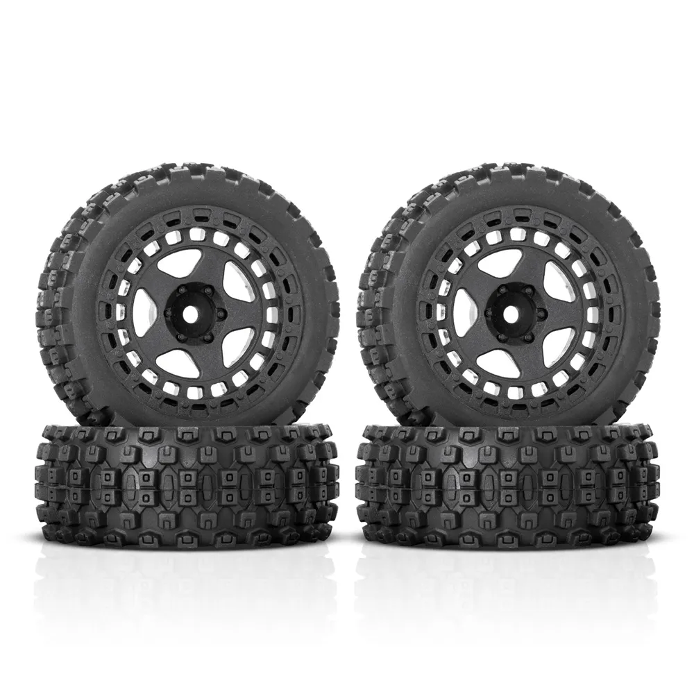 4PCS Upgraded Tires Wheel Rims for Arrma 1/18 2S Typhon Grom RC Cars Vehicles Models Spare Parts Accessories