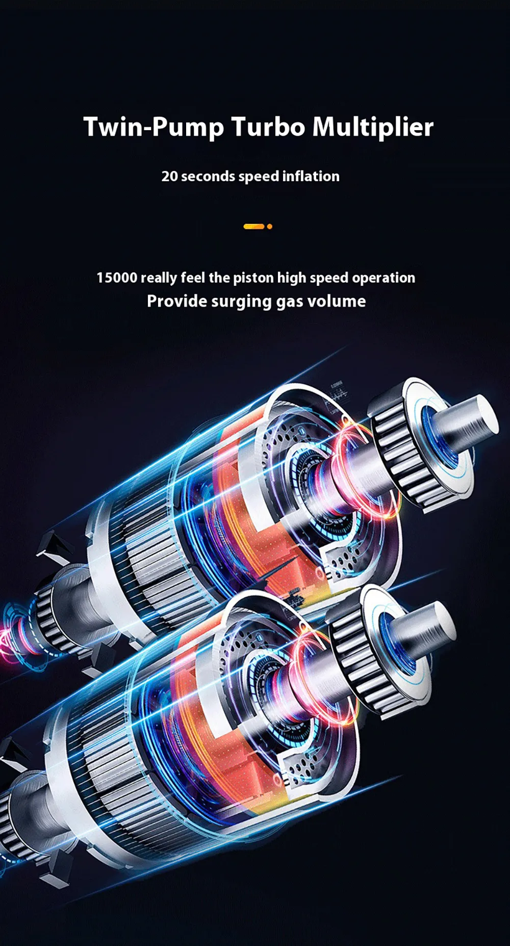 6000mAh Tire Inflator Power Bank Intelligent Car Air Pump Intelligent Air Pump Car Bicycle Tire Air Pump Night with LED Emergency Light