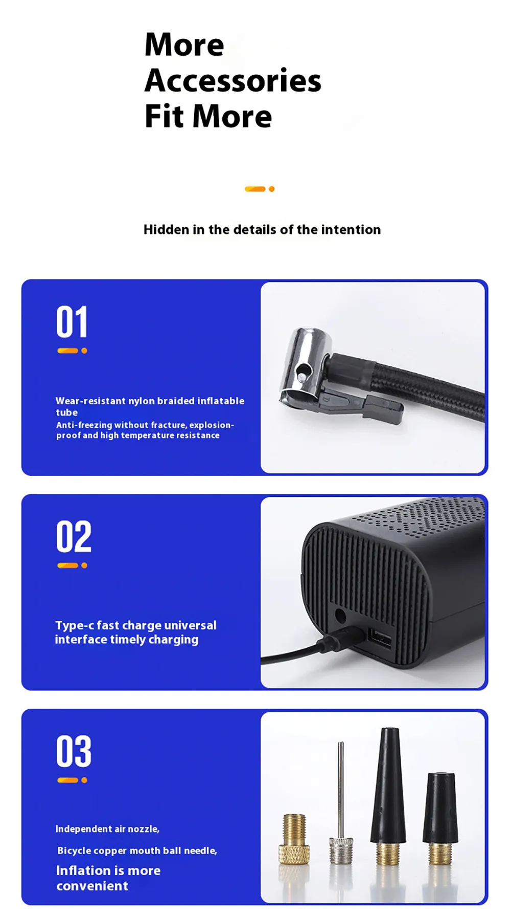 6000mAh Tire Inflator Power Bank Intelligent Car Air Pump Intelligent Air Pump Car Bicycle Tire Air Pump Night with LED Emergency Light