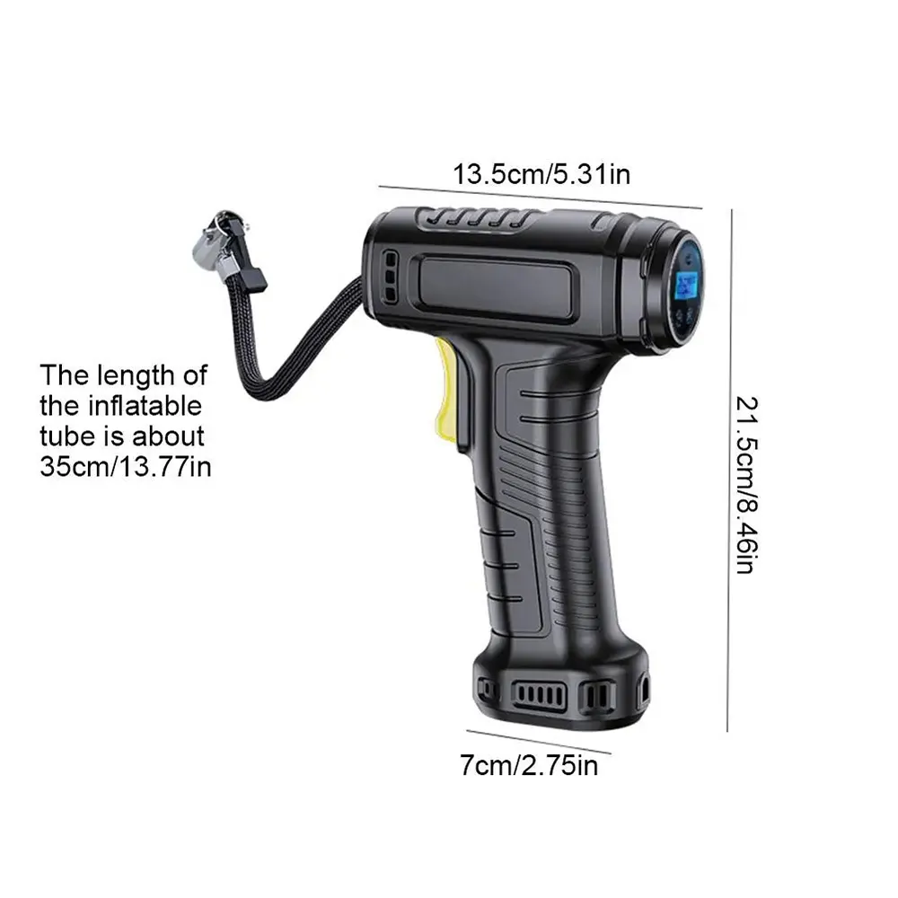 120W Smart Auto Elektrische Reifen Inflator Pumpe Auto Handheld Intelligente Digital Display Haushalt Auto Elektrische Tragbare Reifen Luftpumpe