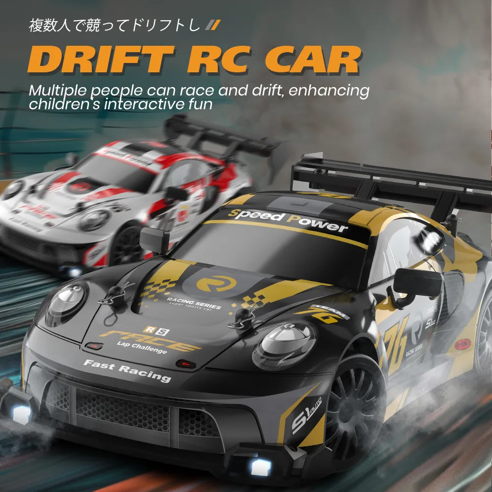 ENOZE 8605 8606 RTR 1/24 2.4G 4WD 30km/h Drift RC Car GTR High Speed Racing LED Light On-Road Vehicles Models Toys