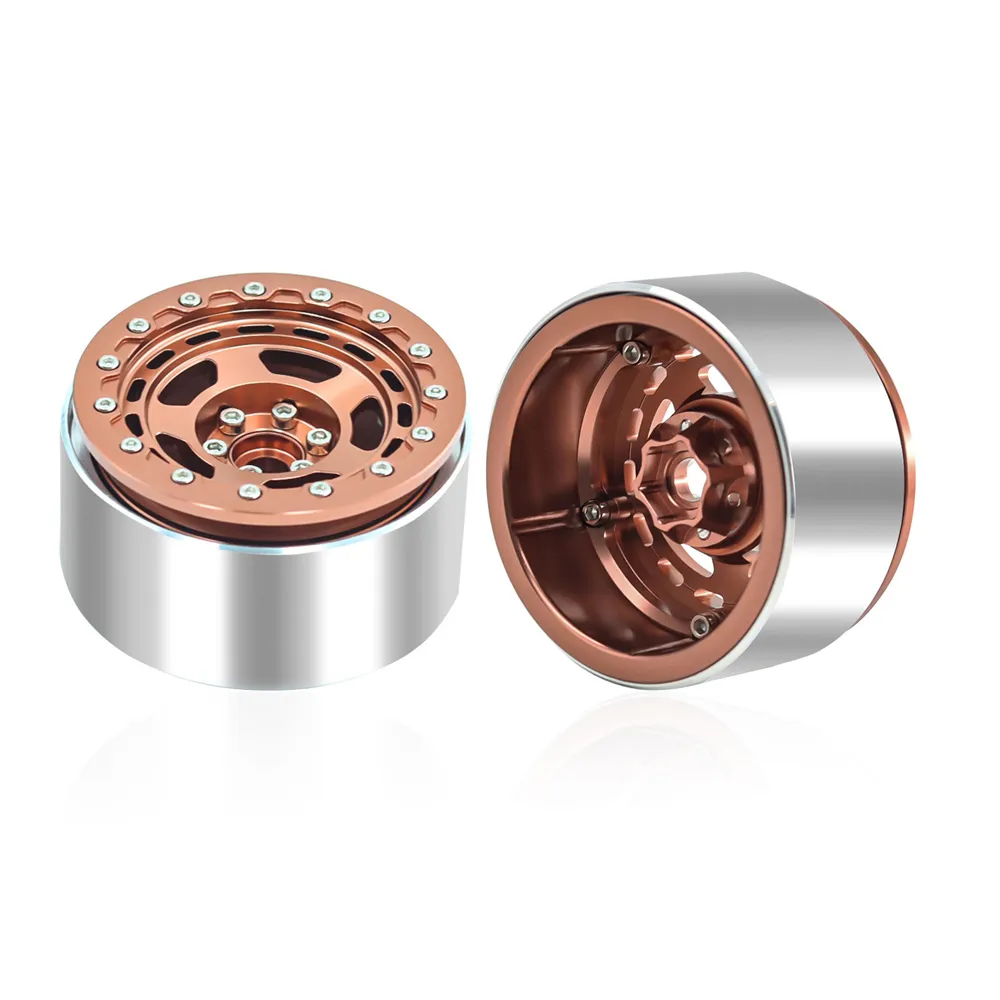 4PCS 2.2 Inch Wheel Hub Climbing RC Car Spare Parts for 1/10 TRX4 SCX10 Axail Easy Control 4102 D90 Vehicle Models Parts