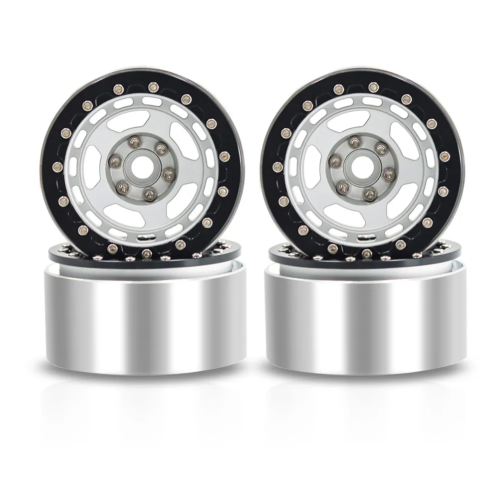 4PCS 2.2 Inch Wheel Hub Climbing RC Car Spare Parts for 1/10 TRX4 SCX10 Axail Easy Control 4102 D90 Vehicle Models Parts