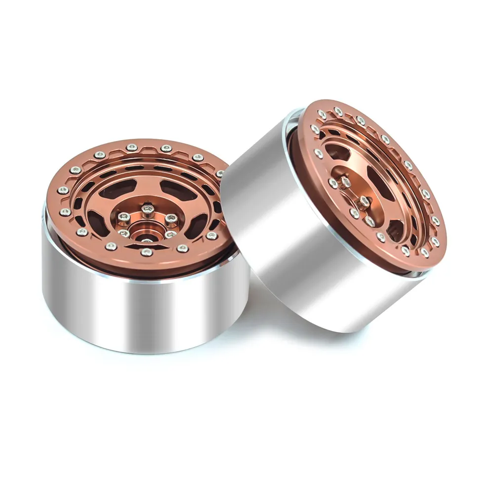 4PCS 2.2 Inch Wheel Hub Climbing RC Car Spare Parts for 1/10 TRX4 SCX10 Axail Easy Control 4102 D90 Vehicle Models Parts