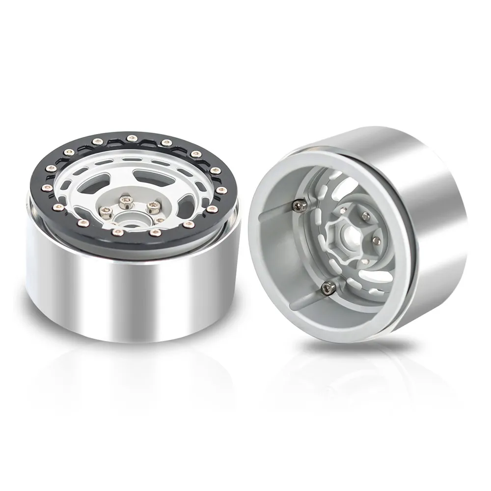 4PCS 2.2 Inch Wheel Hub Climbing RC Car Spare Parts for 1/10 TRX4 SCX10 Axail Easy Control 4102 D90 Vehicle Models Parts
