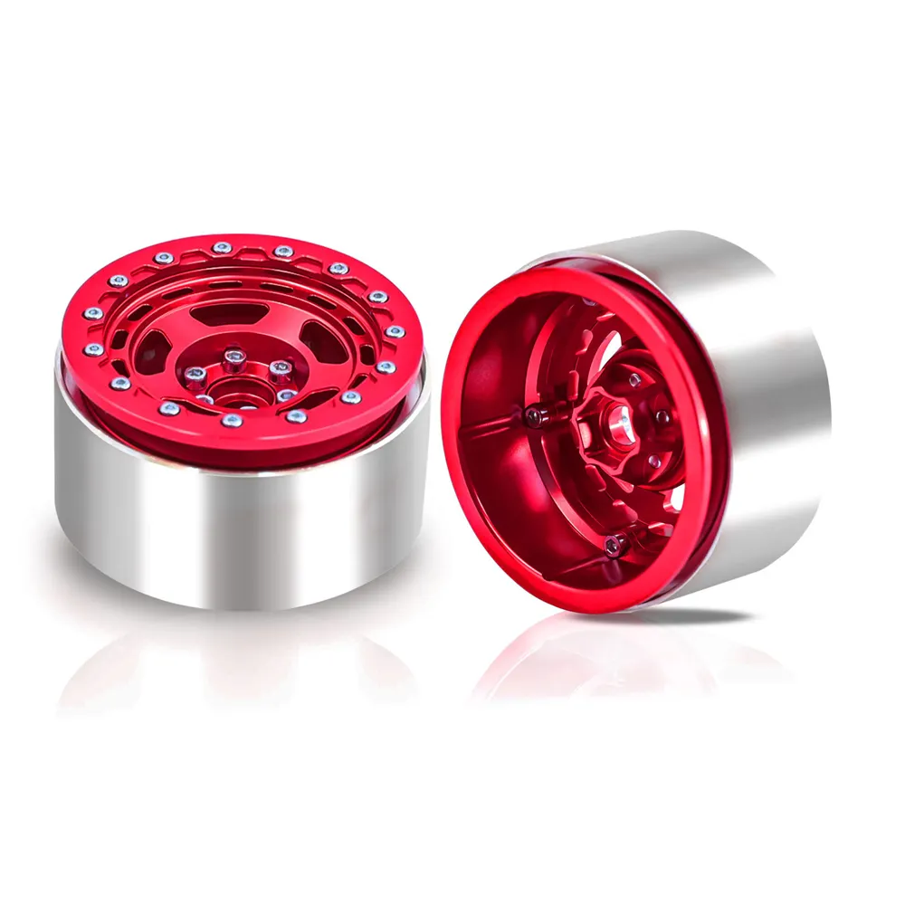 4PCS 2.2 Inch Wheel Hub Climbing RC Car Spare Parts for 1/10 TRX4 SCX10 Axail Easy Control 4102 D90 Vehicle Models Parts