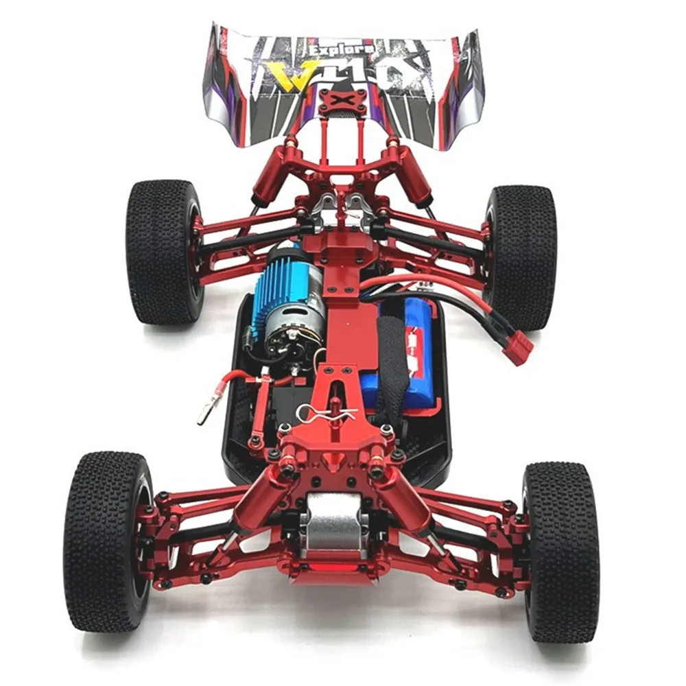 Upgraded Metal Parts Front Rear Suspension Arms Steering Cups C Hubs Rear Wheel Seats Set for Wltoys 124008 124010 1/12 RC Cars Vehicles Models Spare Accessories