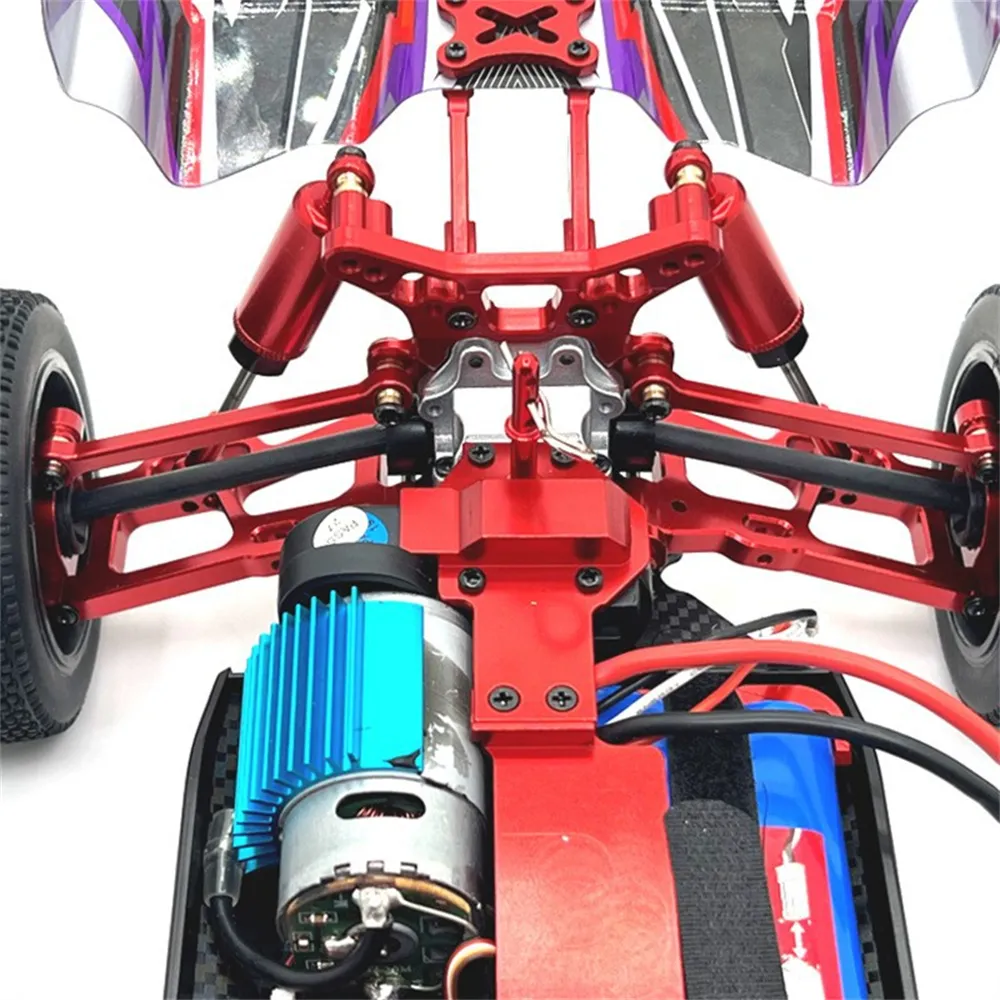Upgraded Metal Parts Front Rear Suspension Arms Steering Cups C Hubs Rear Wheel Seats Set for Wltoys 124008 124010 1/12 RC Cars Vehicles Models Spare Accessories