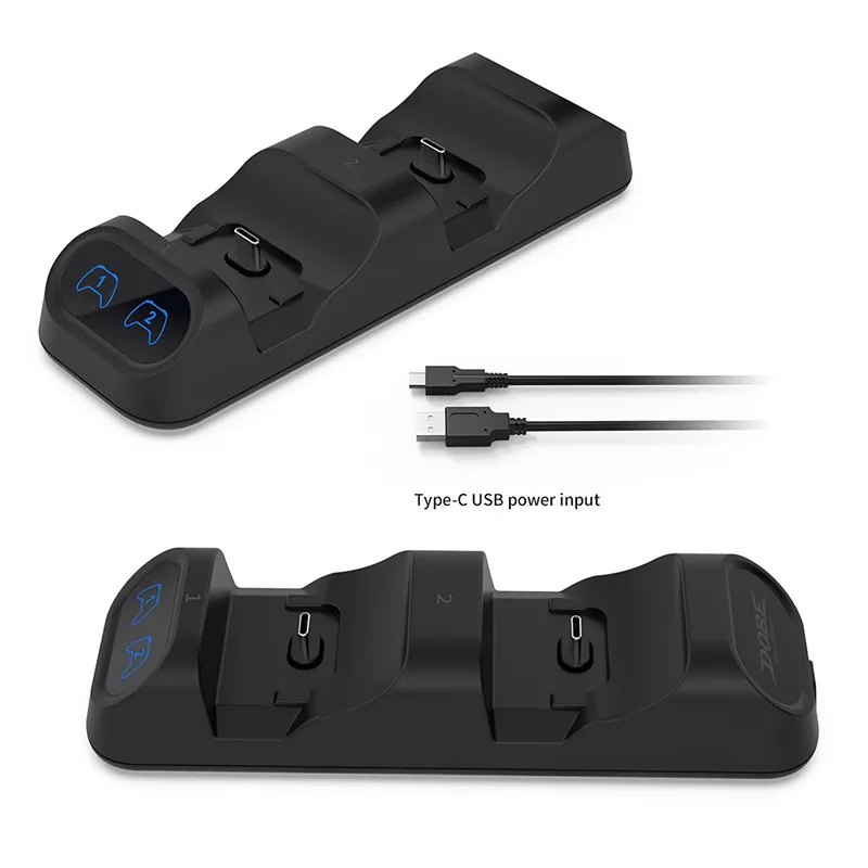 DOBE TY-0811S for PS5/SwitchPRO/Xbox SeriesS/X Dual Gamepad Charger Dock