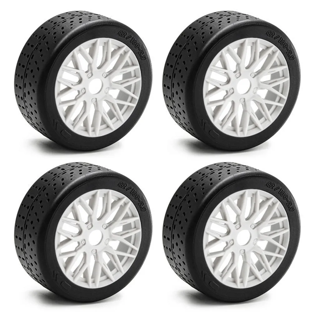 4PCS Wheel Hub Rubber Tires for 1/8 ARRMA 1/7 Infraction 6S F1 Limitless RC Car Vehicle Models Parts 4PCS Wheel Hub Rubber Tires for 1/8 ARRMA 1/7 Infraction 6S F1 Limitless RC Car Vehicle Models Parts