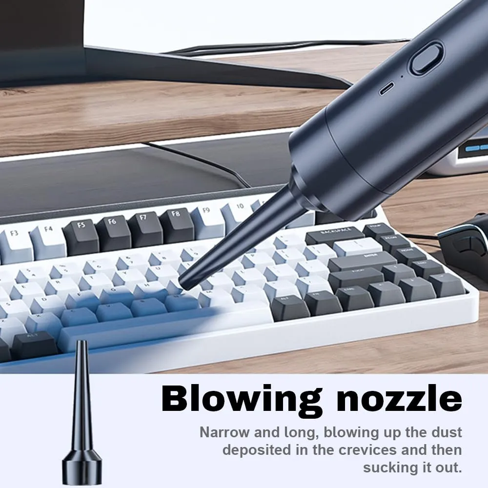 7000pa Portable Cordless Handheld Car Vacuum Cleaner Dual Use Inflation Suction Blow Suction Vacuum For Home Office Car
