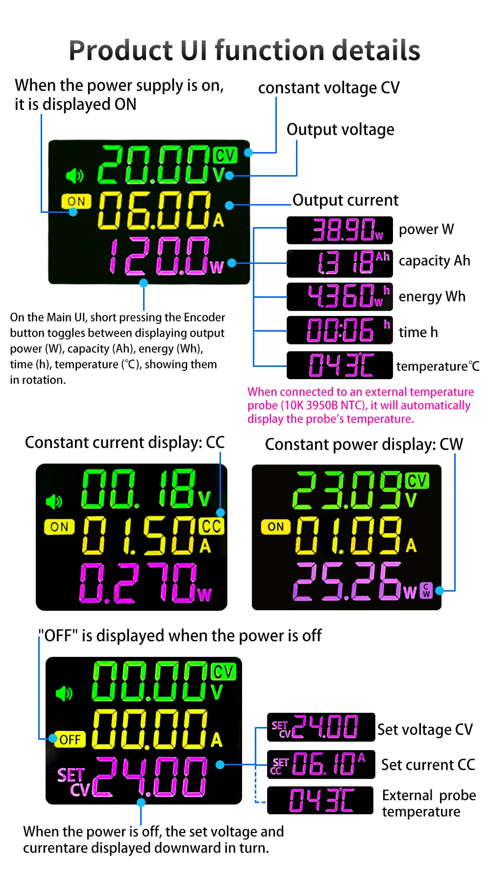 Sinlink XY6020LV 20A/1200W CNC Adjustable DC Regulated Buck Power Supply Constant Voltage and Current Maintenance Step-down Module Sinlink XY6020LV 20A/1200W CNC Adjustable DC Regulated Buck Power Supply Constant Voltage and Current Maintenance Step-down Module