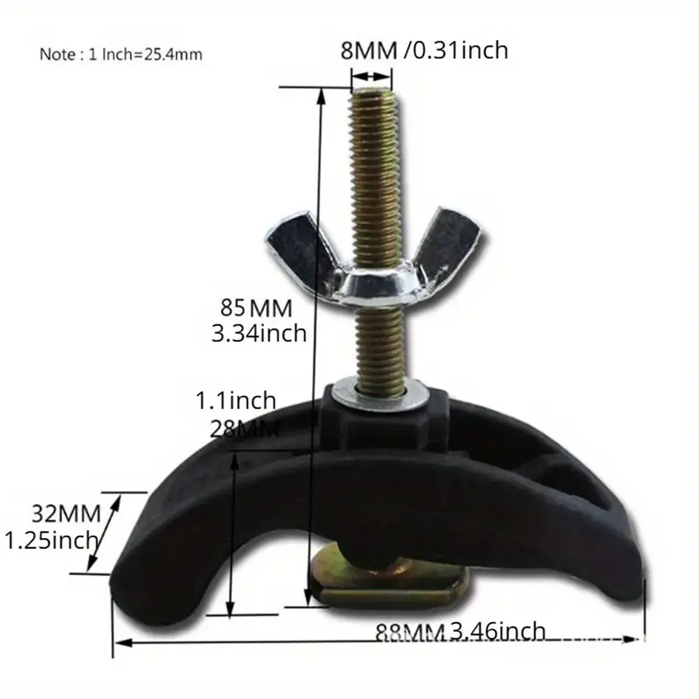 6PCS CNC Arcuate Press Plate Clamps Engraving Machine T Track Hold Down Clamps Fixture Fastening Platen Router Woodworking Accessories for Milling Machine