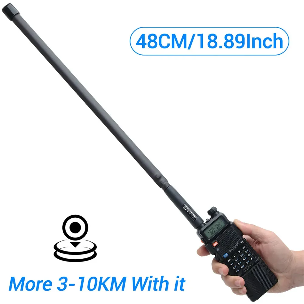 Abbree CS 戰術天線 SMA 母頭雙頻 144/430Mhz 可折疊對講機適用於寶峰 UV 5R 13 Pro 888S 泉盛 UV K5
