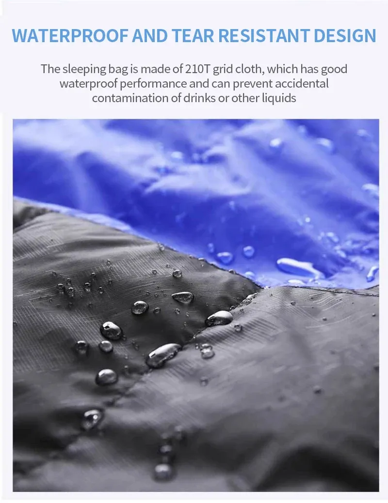 Camping Heated Sleeping Bag For Winter USB Charging 4 Heating Zones Heating Pads Portable 3 Temperature Adjustable Sleep Bag