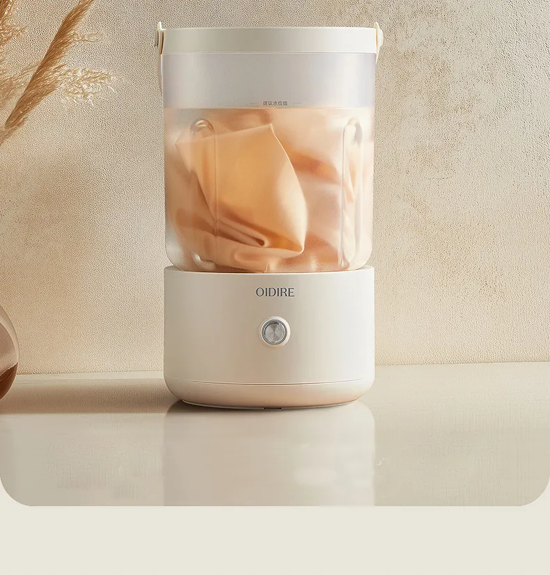 OIDIRE Mini Split Laundry Cup Underwear Washing Machine Wireless Portable Underwear Socks Washing Machine