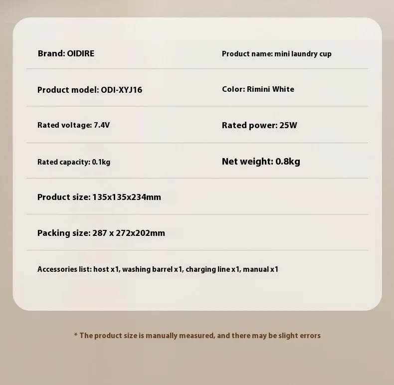 OIDIRE Mini Split Laundry Cup Underwear Washing Machine Wireless Portable Underwear Socks Washing Machine