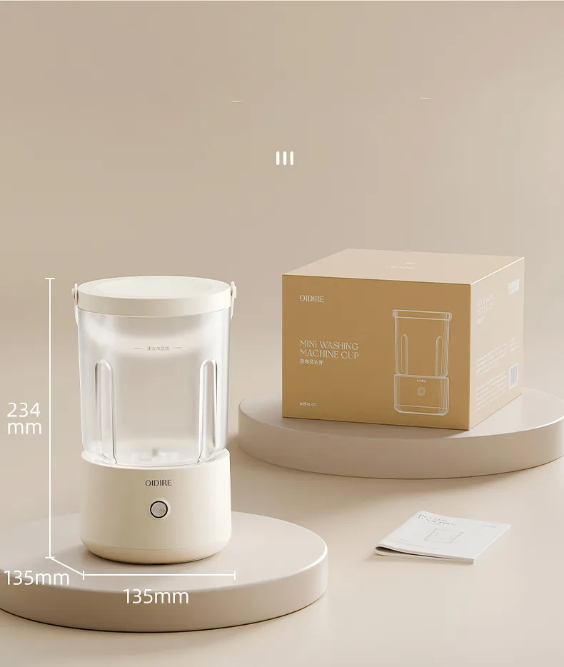 OIDIRE Mini Split Laundry Cup Underwear Washing Machine Wireless Portable Underwear Socks Washing Machine