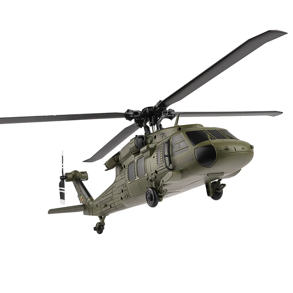 XK K170 UH-60L 2.4G 4CH 6-Axis Gyro Brushless Motor Military Green RC Helicopter RTF XK K170 UH-60L 2.4G 4CH 6-Axis Gyro Brushless Motor Military Green RC Helicopter RTF