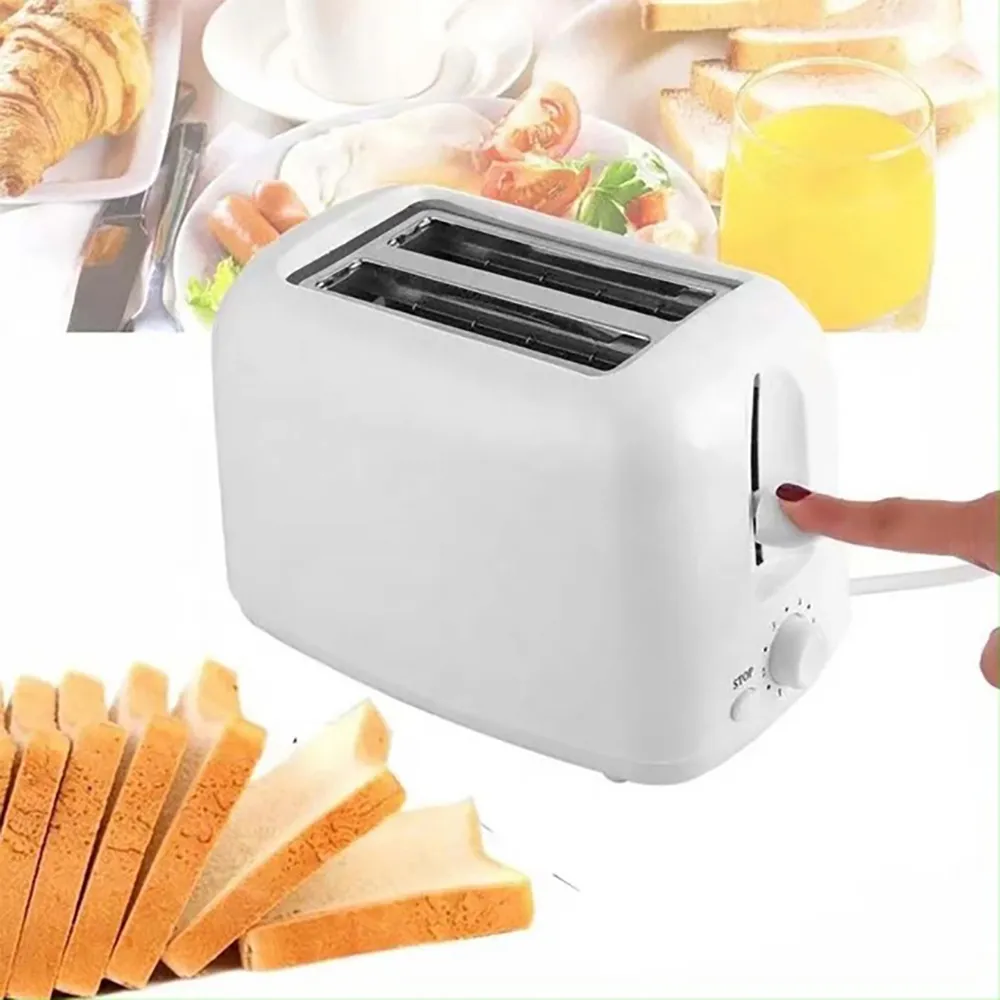 2-Slice Bread Toaster Stainless Steel Toaster Removable Smart Kitchen Toaster 2 Slice Wide Slot Vintage Toaster Removable Crumb Tray