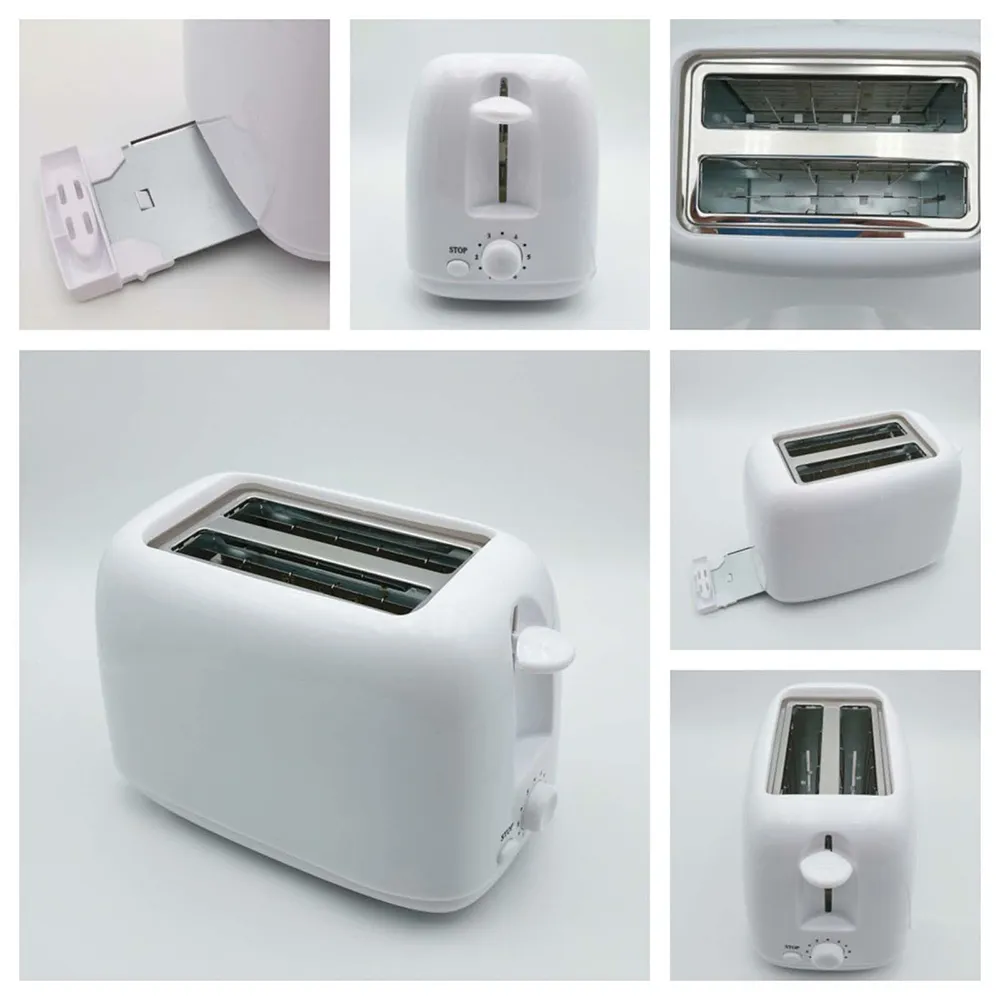 2-Slice Bread Toaster Stainless Steel Toaster Removable Smart Kitchen Toaster 2 Slice Wide Slot Vintage Toaster Removable Crumb Tray