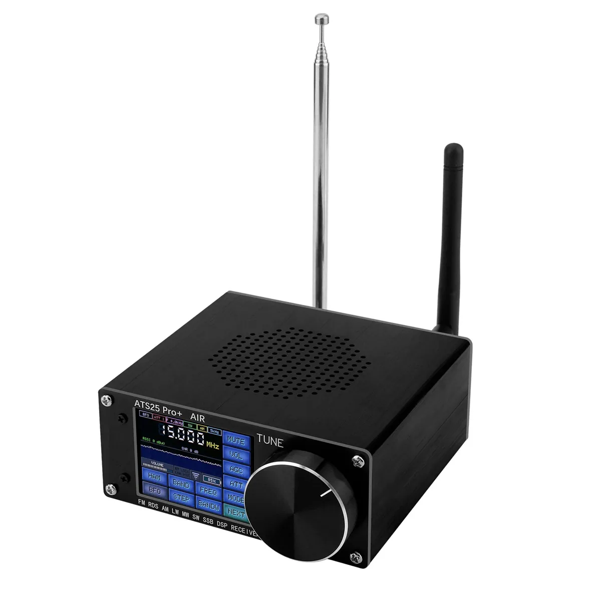 ATS25 Pro+ Supports bluetooth Wifi AIR band FM SW SSB MW LW AIR SDR Receiver Aviation Band Receiver Firmware 4.2 SI5351