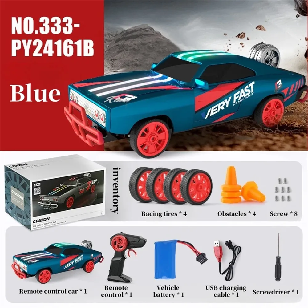 1/18 Drift RC Car 2.4G 4WD High Speed Racing Car Boy DIY Toy Speed Vehicle Model Toy