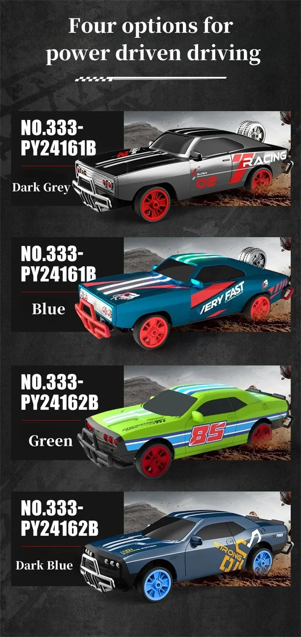 1/18 Drift RC Car 2.4G 4WD High Speed Racing Car Boy DIY Toy Speed Vehicle Model Toy