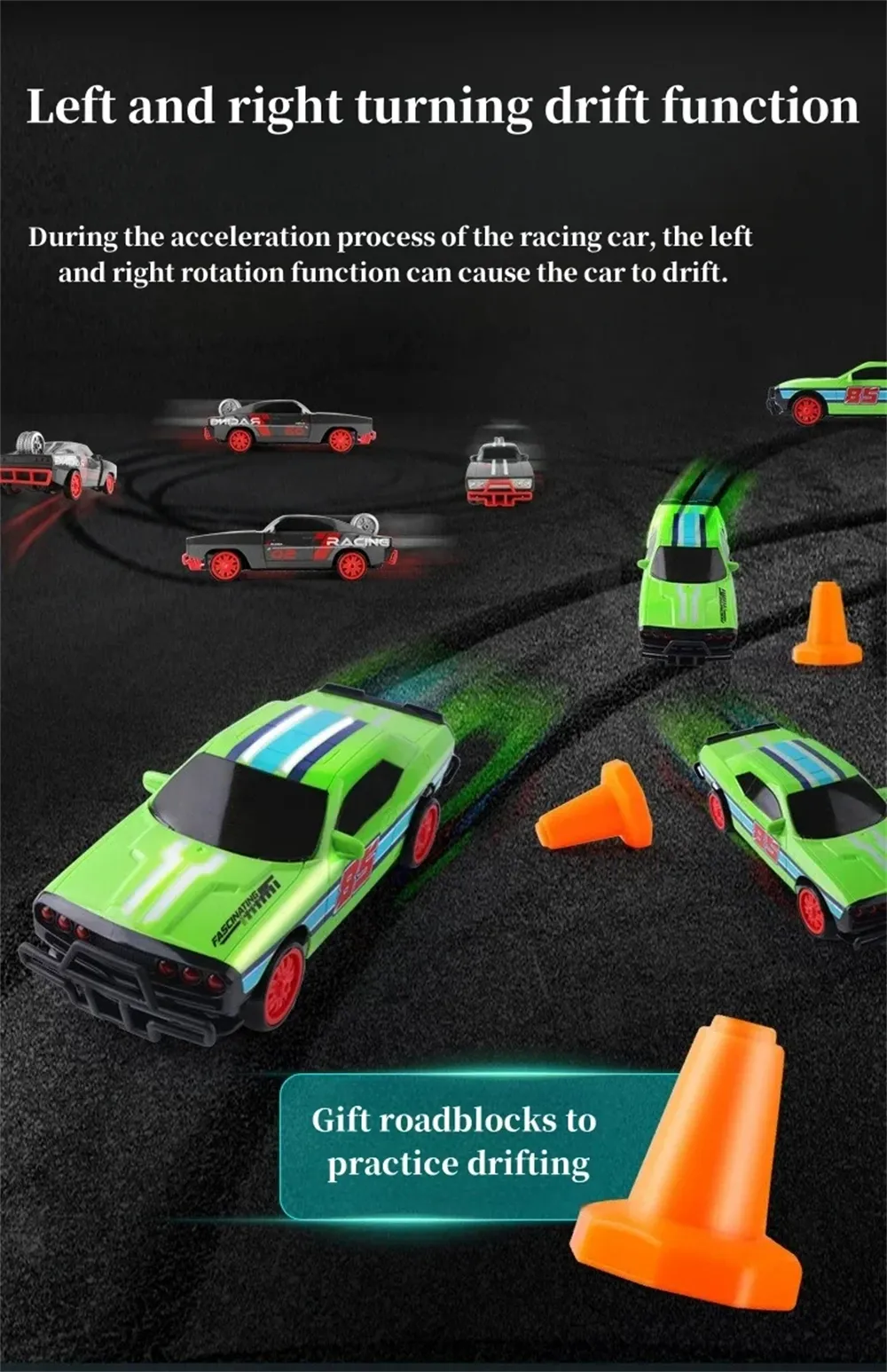 1/18 Drift RC Car 2.4G 4WD High Speed Racing Car Boy DIY Toy Speed Vehicle Model Toy