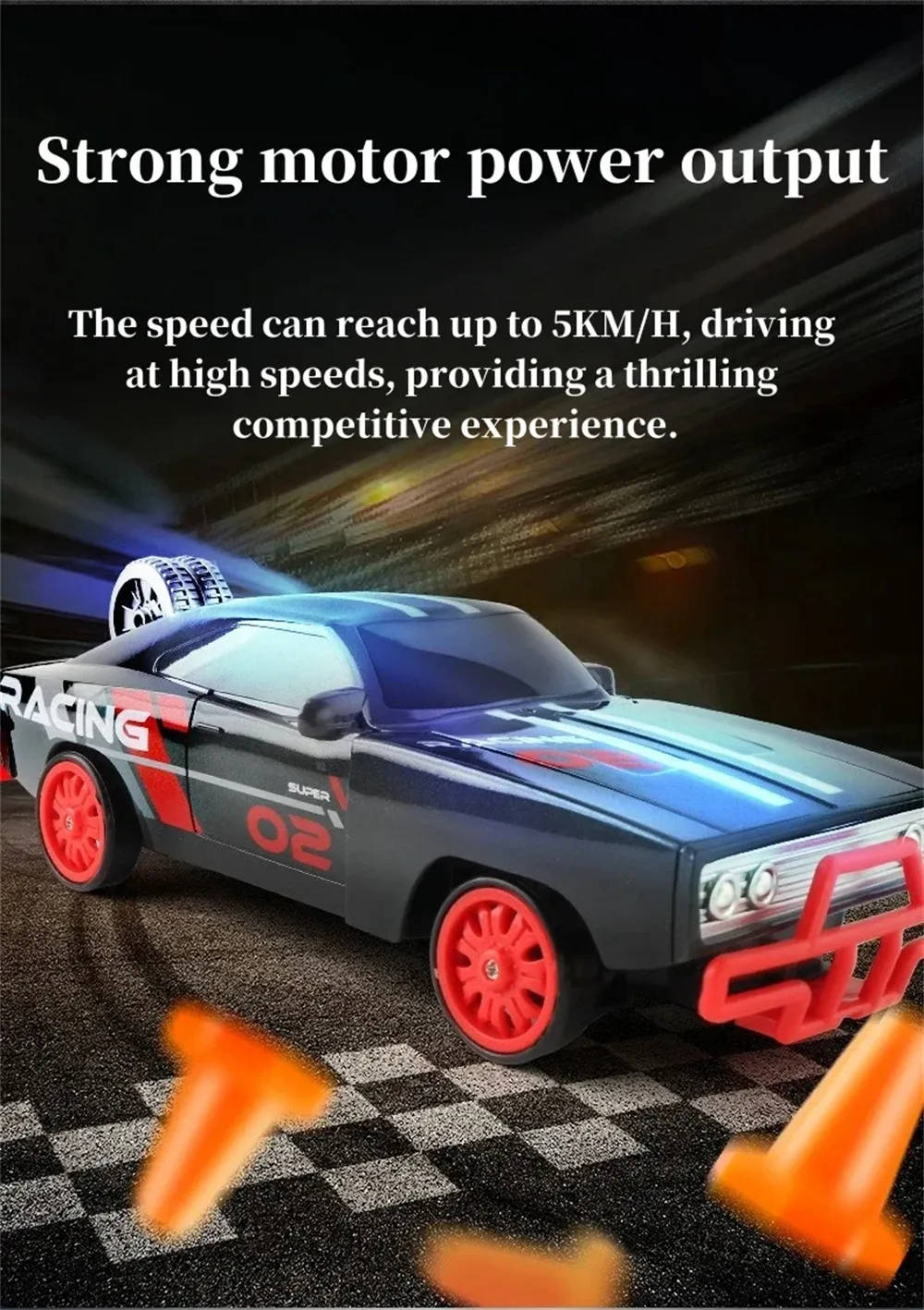 1/18 Drift RC Car 2.4G 4WD High Speed Racing Car Boy DIY Toy Speed Vehicle Model Toy