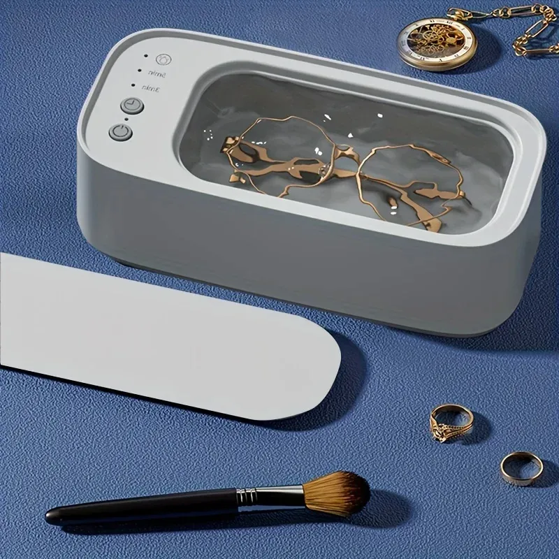 15W Power 45KHZ High Frequency Ultrasonic Multi-Function Household Cleaning Machine Three-Speed Mode Timing for Glasses Jewelry Watch