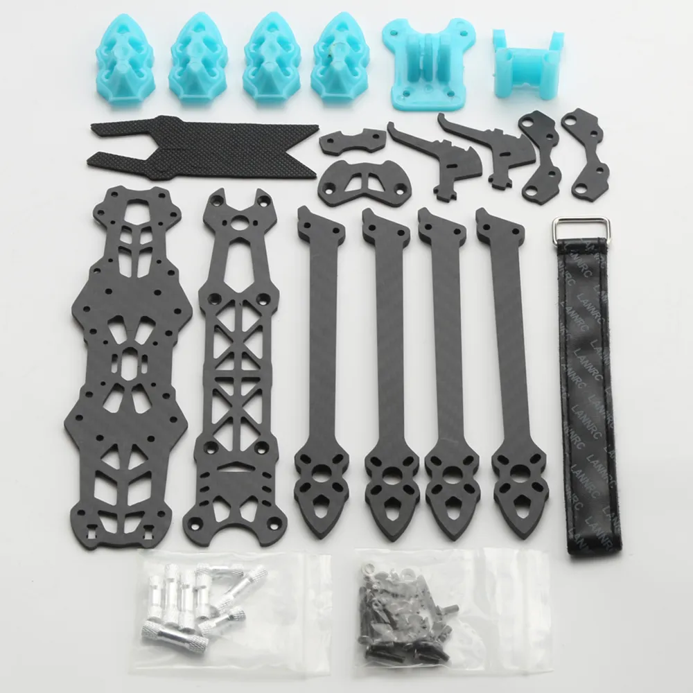 Mark4 225mm 5 Inch 3K Carbon Fiber Frame kit for FPV Freestyle RC Racing Drone with Print Parts