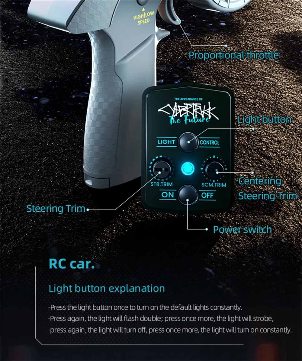 JJRC C8817-YW 1/24 2.4G 4WD Allpy RC Car RTR Modelos de vehículos Control proporcional completo