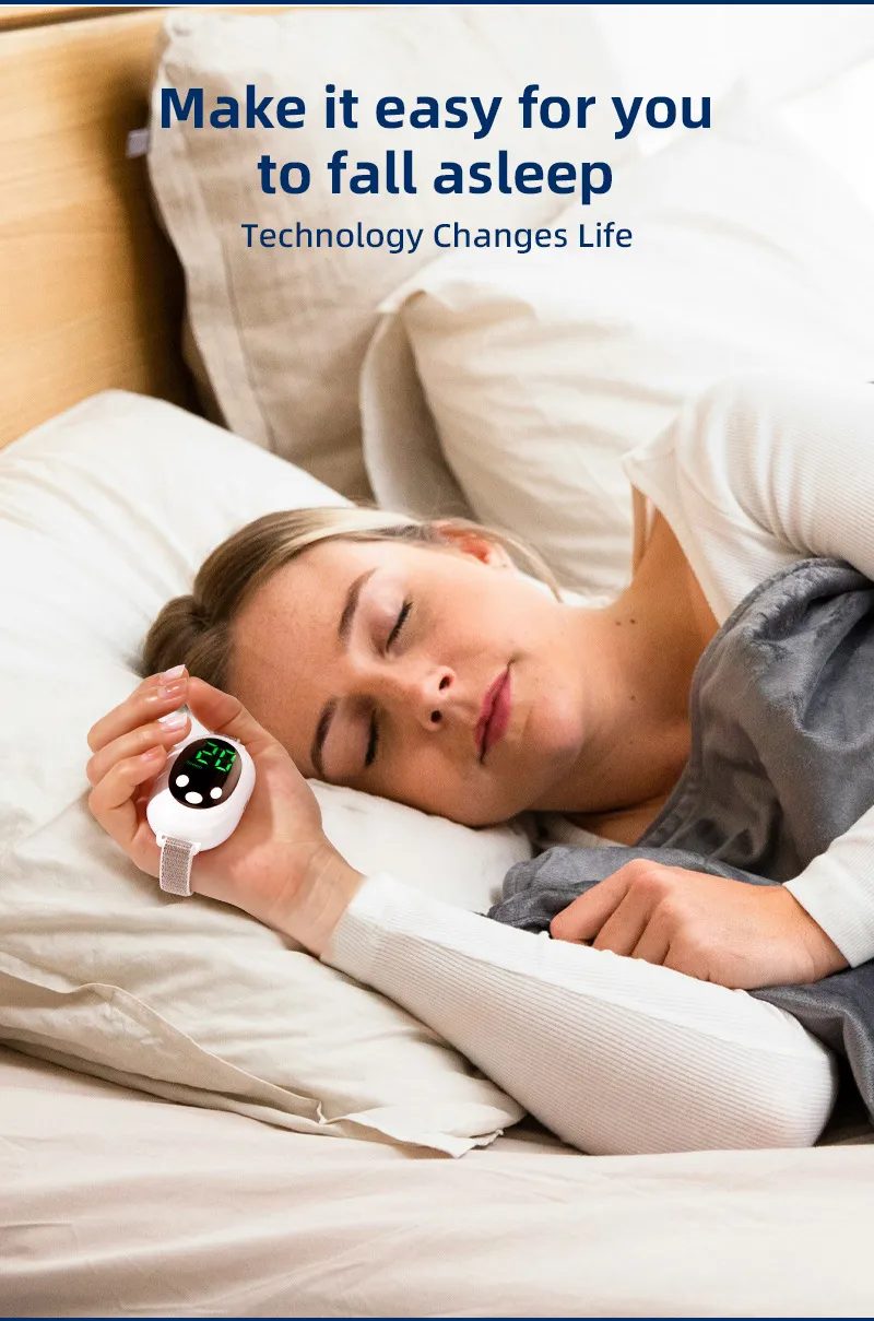 Handheld White Noise Stress Relief Sleep Aid Device White Noise Sleep Instrument With Screen Display Hand-Held White Negative Ion Pulse Stress Relief Sleep Aid