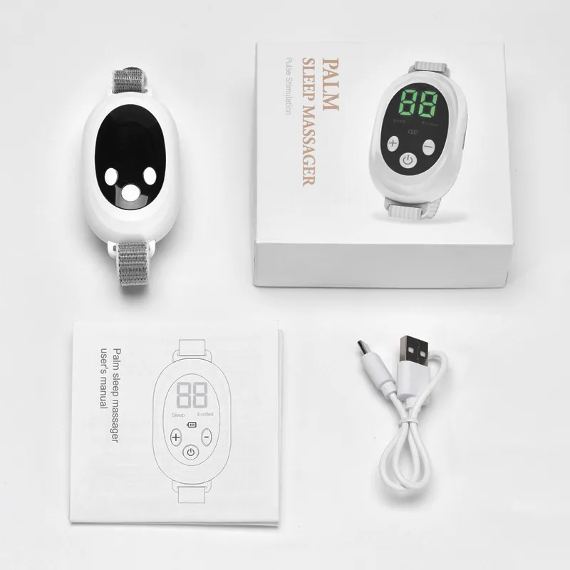 Handheld White Noise Stress Relief Sleep Aid Device White Noise Sleep Instrument With Screen Display Hand-Held White Negative Ion Pulse Stress Relief Sleep Aid