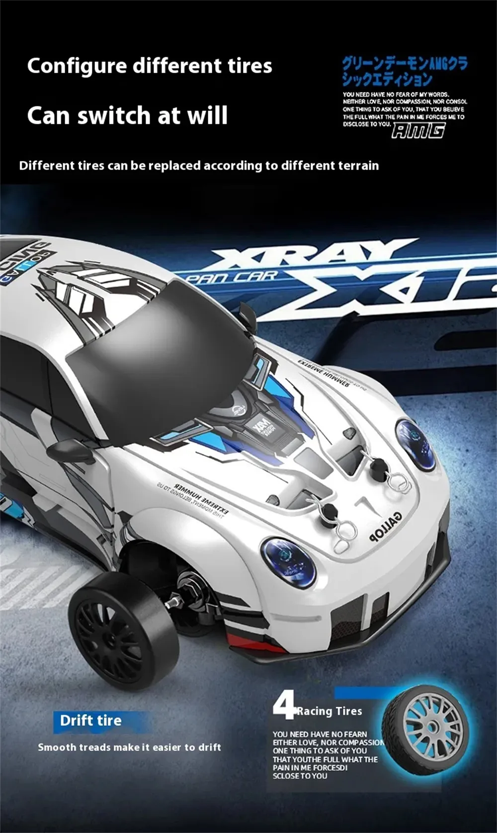 ZG UD2236A RTR 1/24 2.4G 4WD Drift RC Car Mini Race LED Light Radio Control High Speed Motor On-Road Racing Vehicle Model Boys Gifts Outdoor Toys ZG UD2236A RTR 1/24 2.4G 4WD Drift RC Car Mini Race LED Light Radio Control High Speed Motor On-Road Racing Vehicle Model Boys Gifts Outdoor Toys