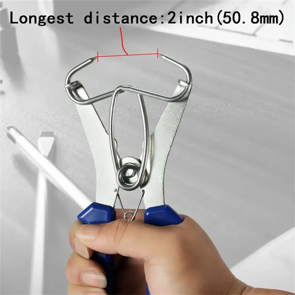 Stainless Steel Spring Clamps Kit Adjustable Plier 0-2 Inch Clamping Range for Woodworking DIY Projects Wood Trim Moldings Picture Frames Stainless Steel Spring Clamps Kit Adjustable Plier 0-2 Inch Clamping Range for Woodworking DIY Projects Wood Trim Moldings Picture Frames