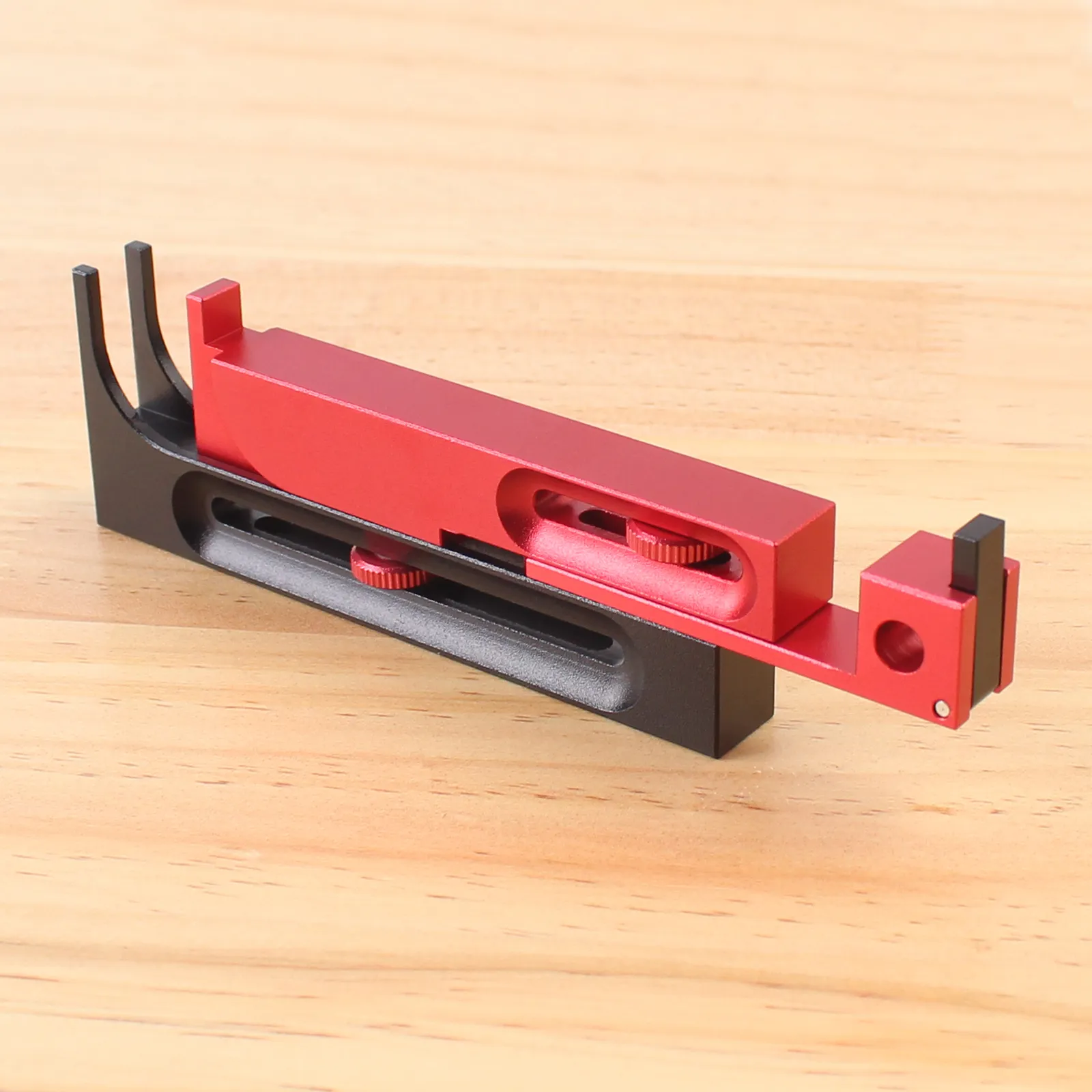 Table Saw Slot Adjuster Mortise and Tenon Tool Aluminum Alloy Movable Ruler Making Seam Movable Measuring Block Woodworking Tool