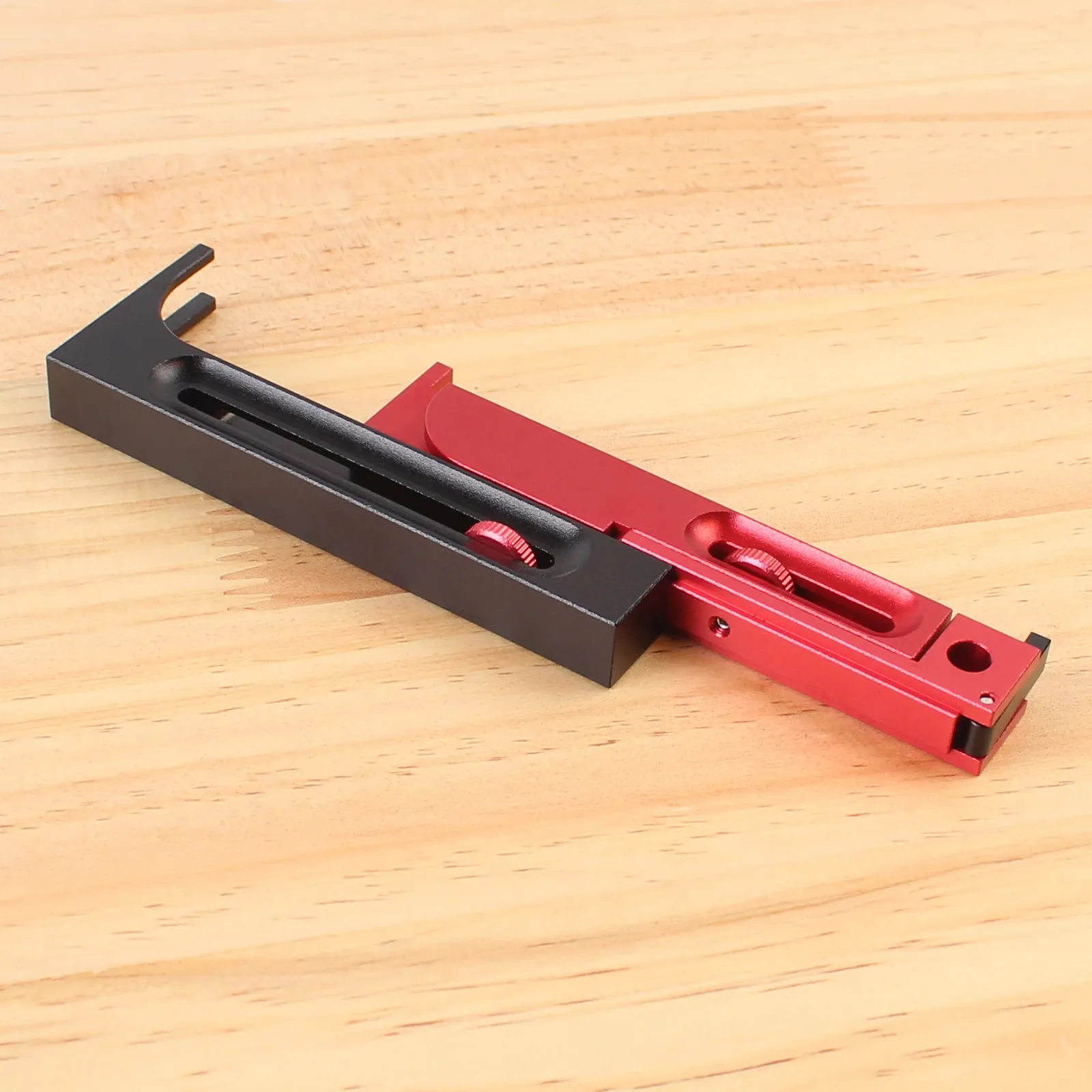 Table Saw Slot Adjuster Mortise and Tenon Tool Aluminum Alloy Movable Ruler Making Seam Movable Measuring Block Woodworking Tool