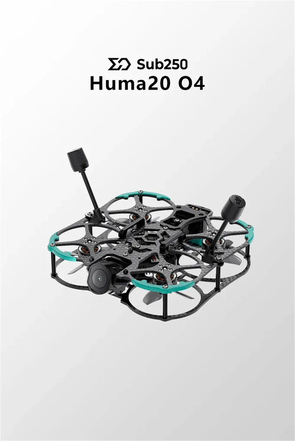 Sub250 Huma20 HD O4 Pro 95mm 2 Inch 4S CineWhoop RC FPV Racing Drone PNP BNF with Redfox A3 45A FC Digital System
